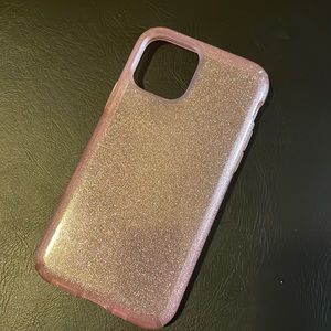 Speck pink translucent sparkle iPhone 11 Pro phone cover